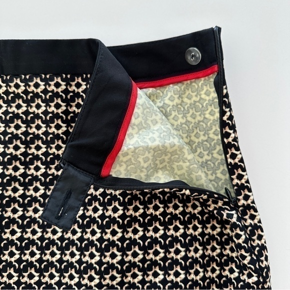 Cynthia  Rowley mini skirt in a stretch cotton print fabric, unlined - Picture 4 of 7